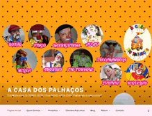 Tablet Screenshot of casadospalhacos.com.br